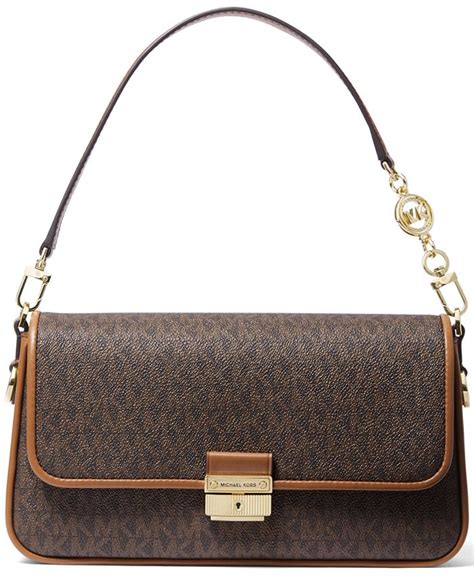 michael kors signature bradshaw small convertible shoulder bag|Michael Kors Bradshaw Small Convertible Shoulder .